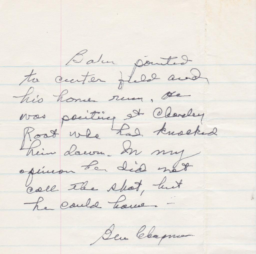 Ben Chapman started in right field for the Yankees; here's what he thinks