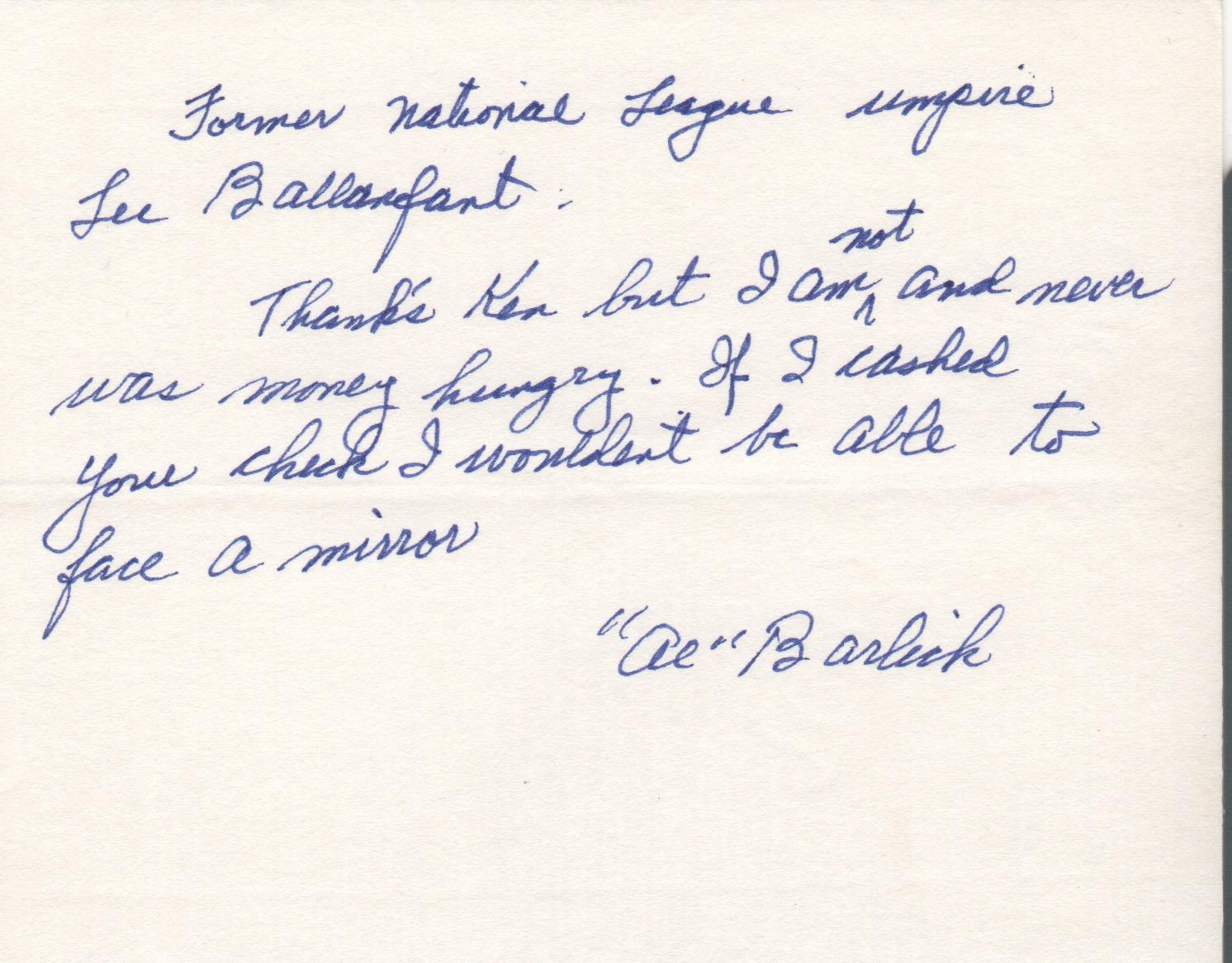 Al Barlick Cooperstown Expert