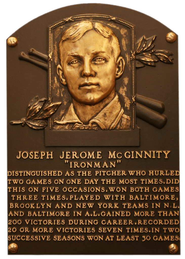Joe McGinnity teamed with Christy Mathewson to form one of baseball's best pitching duos