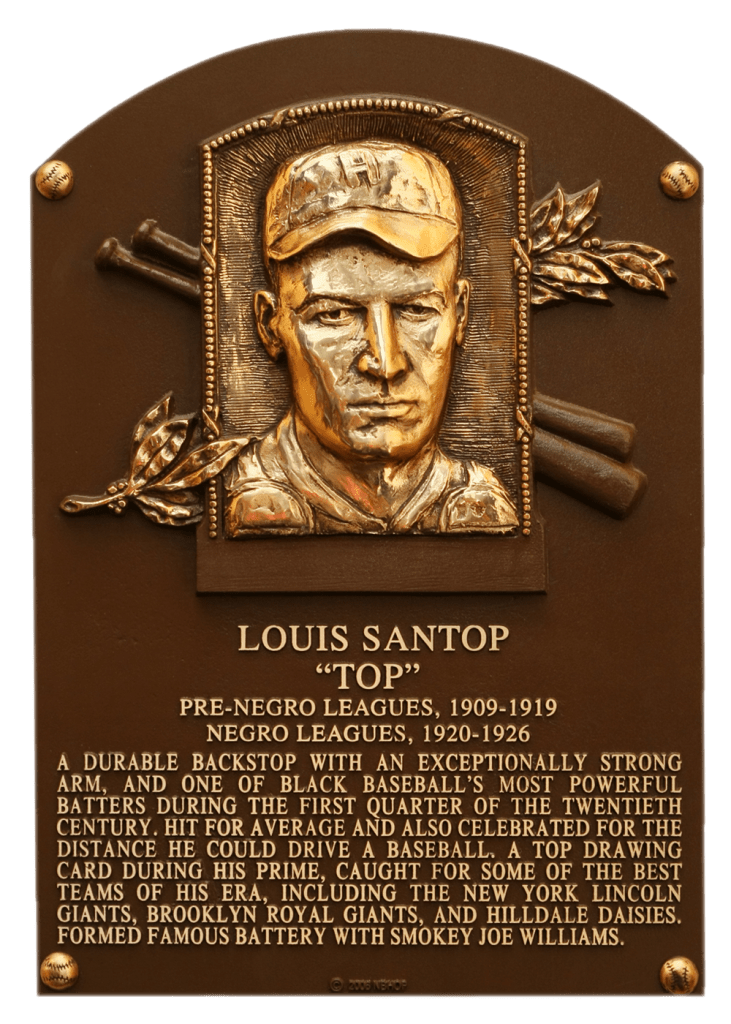Catcher Louis Santop starred from 1909-1926