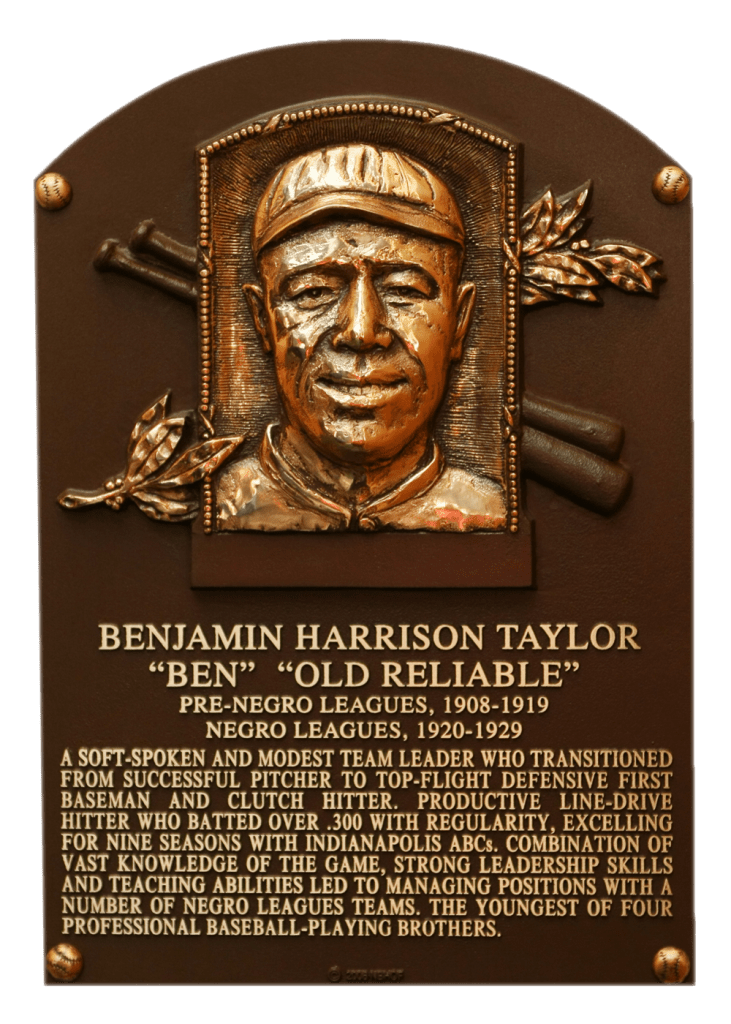 Ben Taylor and three of his brothers played in the Negro Leagues