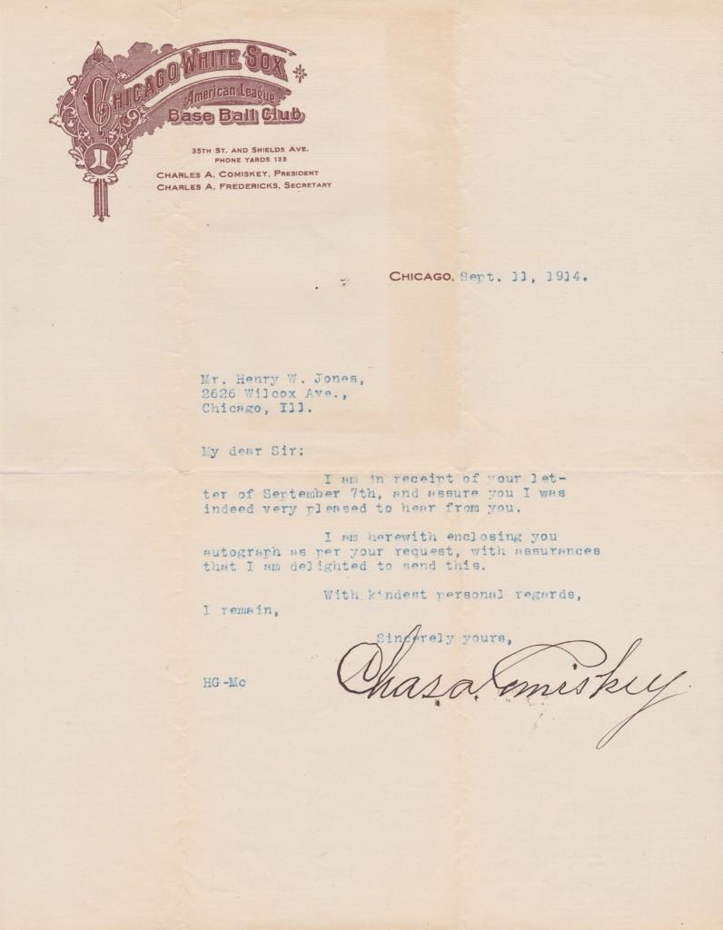 Charles Comiskey got his start in pro baseball as a first baseman in the American Association in 1882