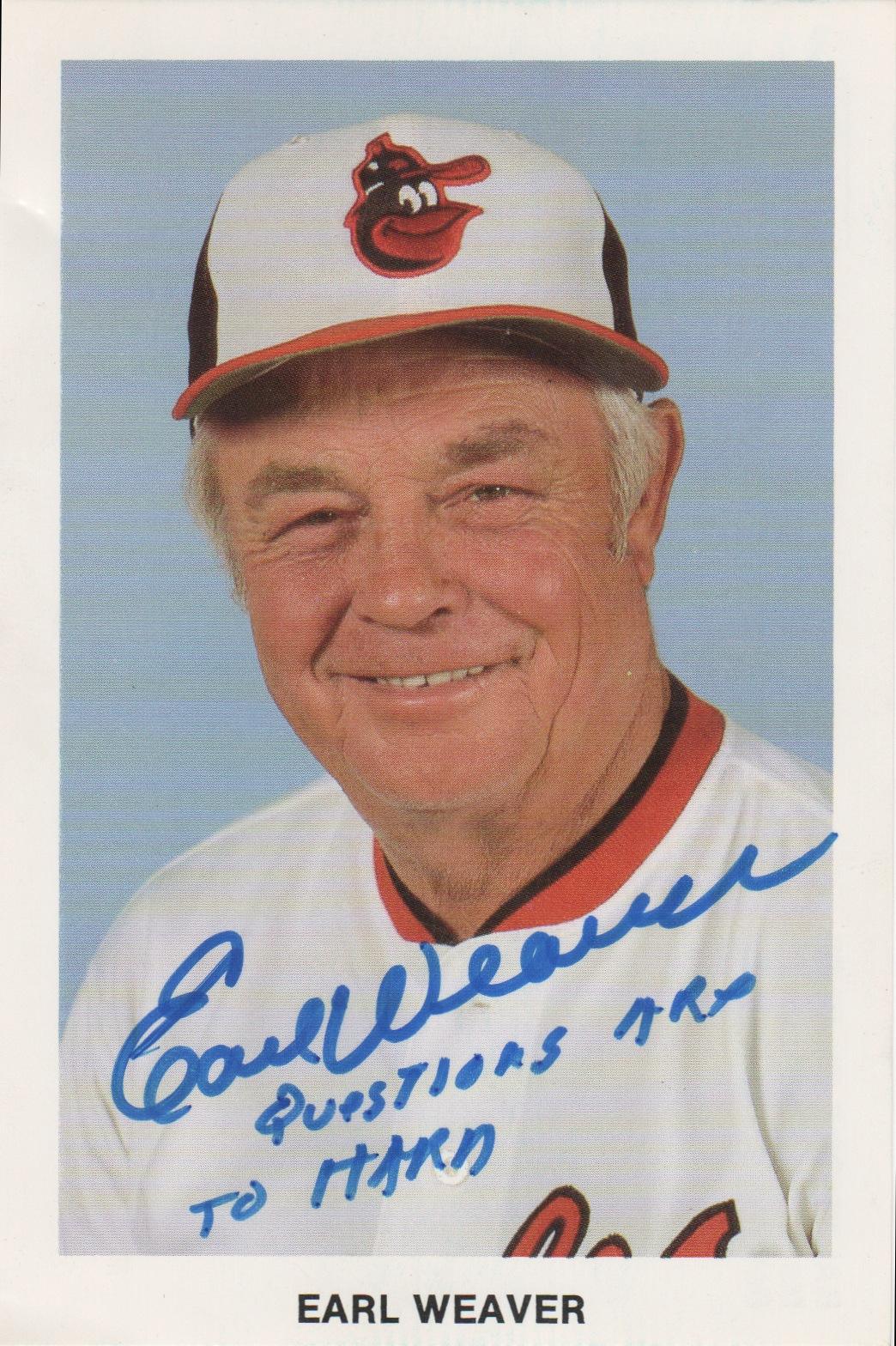 Earl Weaver - Cooperstown Expert