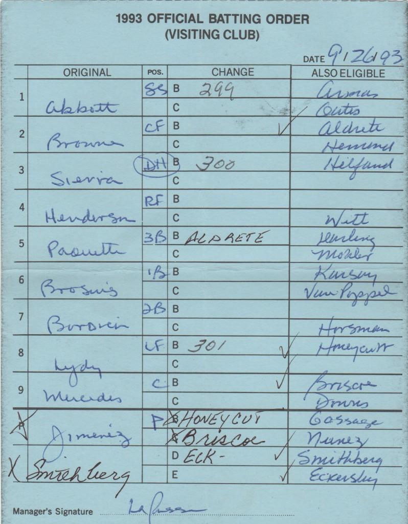 LaRussa's Oakland squads won 3 straight pennants staring in 1988