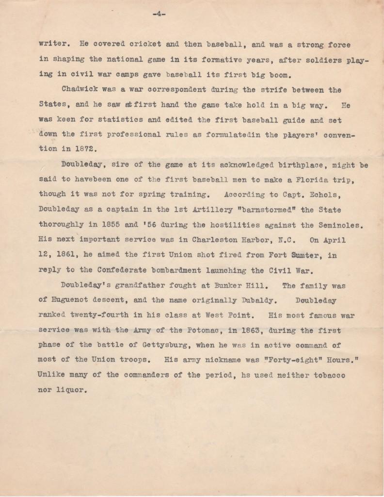 Henry Chadwick is credited with creating statistics and the box score