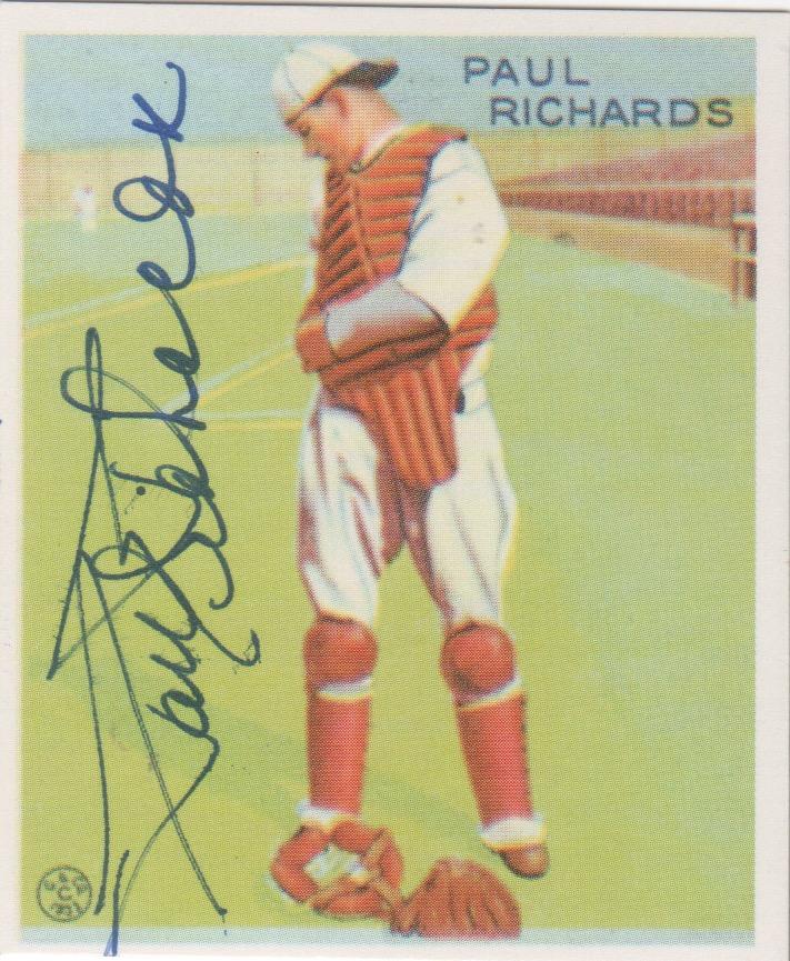 Richards' playing career went from 1932-1946