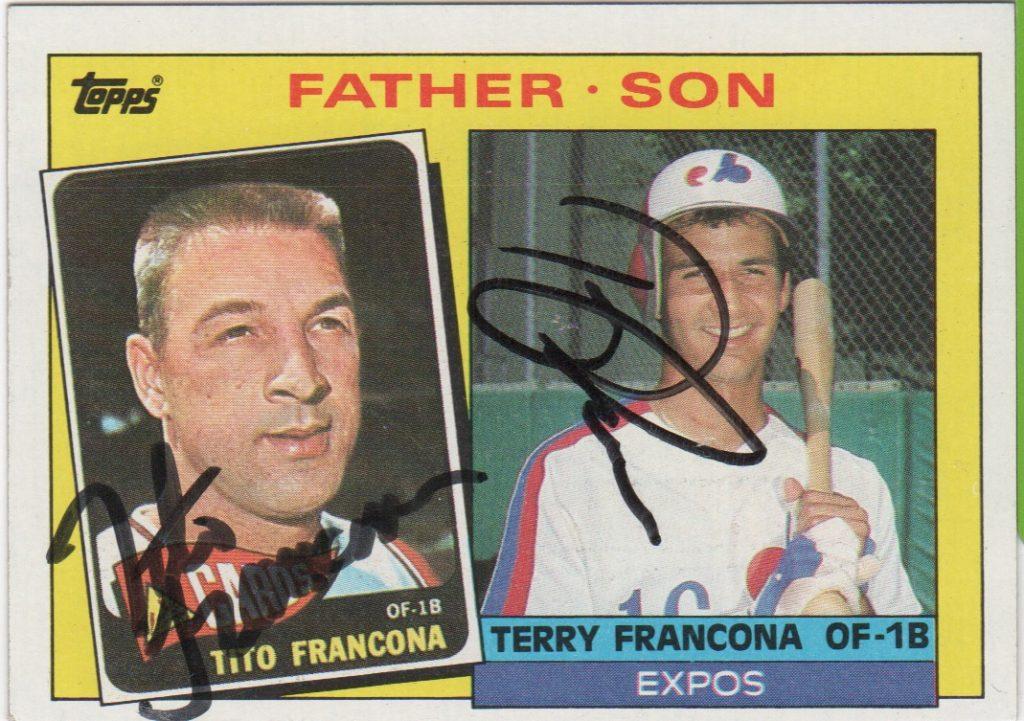 Terry Francona and his father Tito combined to play 25 seasons in the big leagues