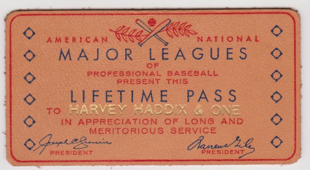 The rarest form of lifetime passes is leather like this one