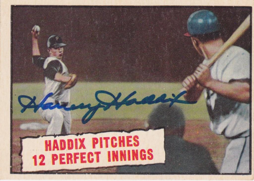 Harvey Haddix tossed 12 perfect innings before Adcock tagged him with the loss