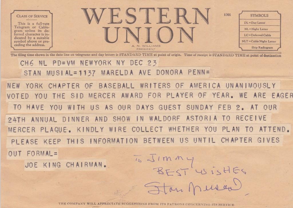 Teammate Stan Musial tagged Mize with the nickname 