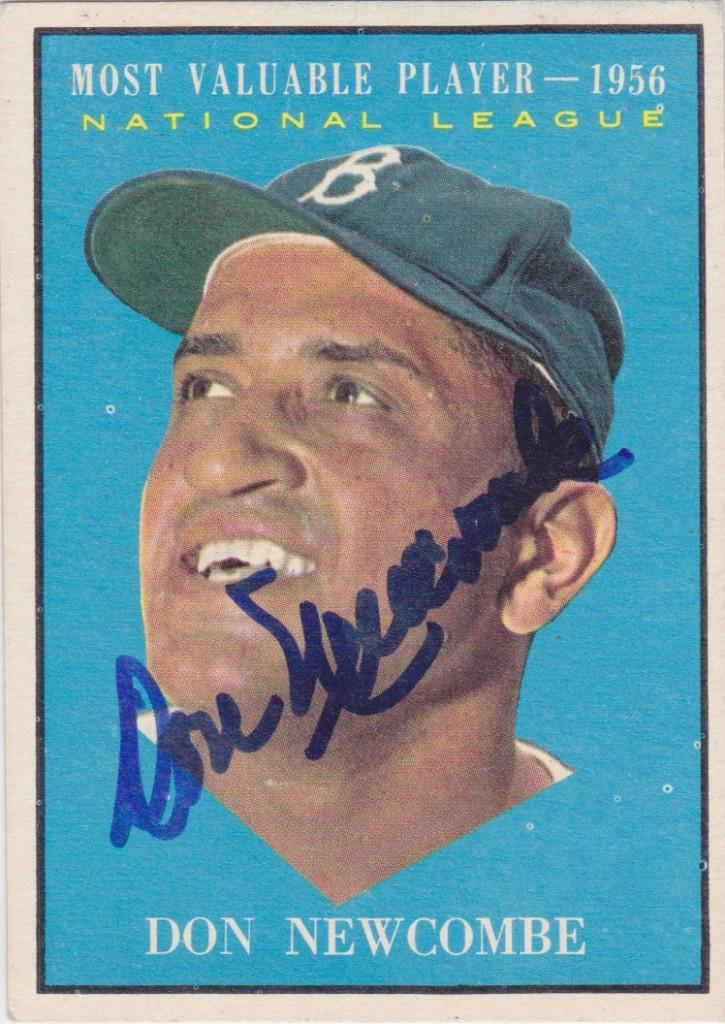 Newcombe's 27 wins in 1956 helped earn him the NL's MVP Award