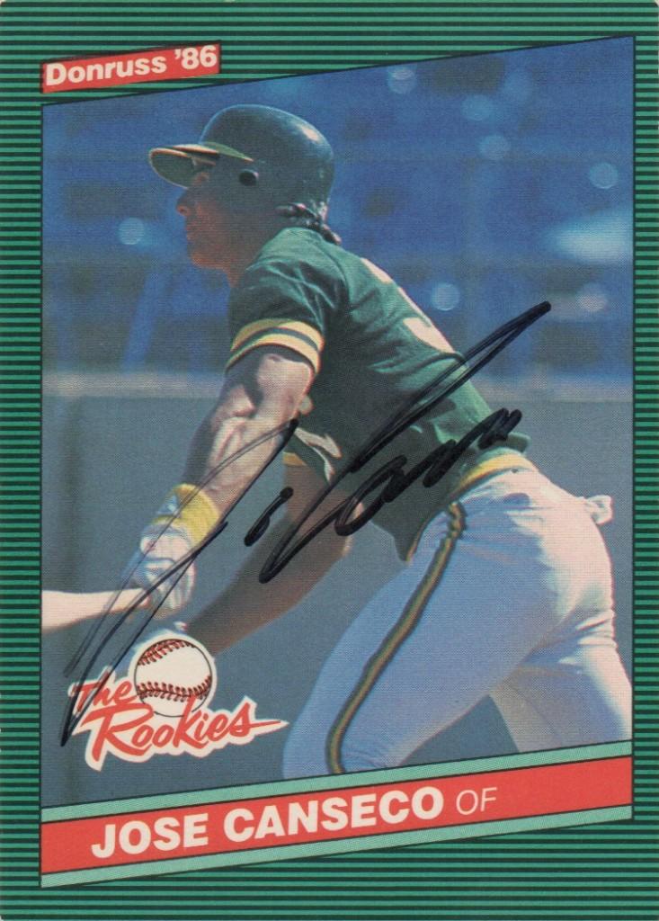 In 1986 Jose Canseco smashed 33 homers and was voted Rookie of the Year 