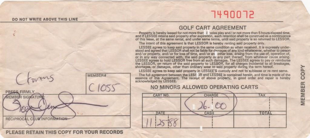 On the day before he started Roger Clemens hit the links for a round of golf