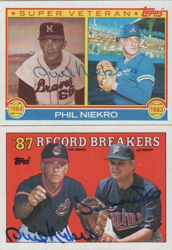 The Niekros own the record for most wins by a brother combination