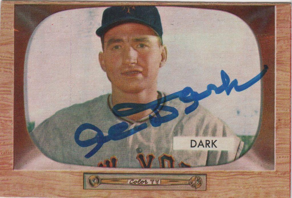 Al Dark was the 1948 Rookie of the Year with the Braves and a three-time all star with the NY Giants