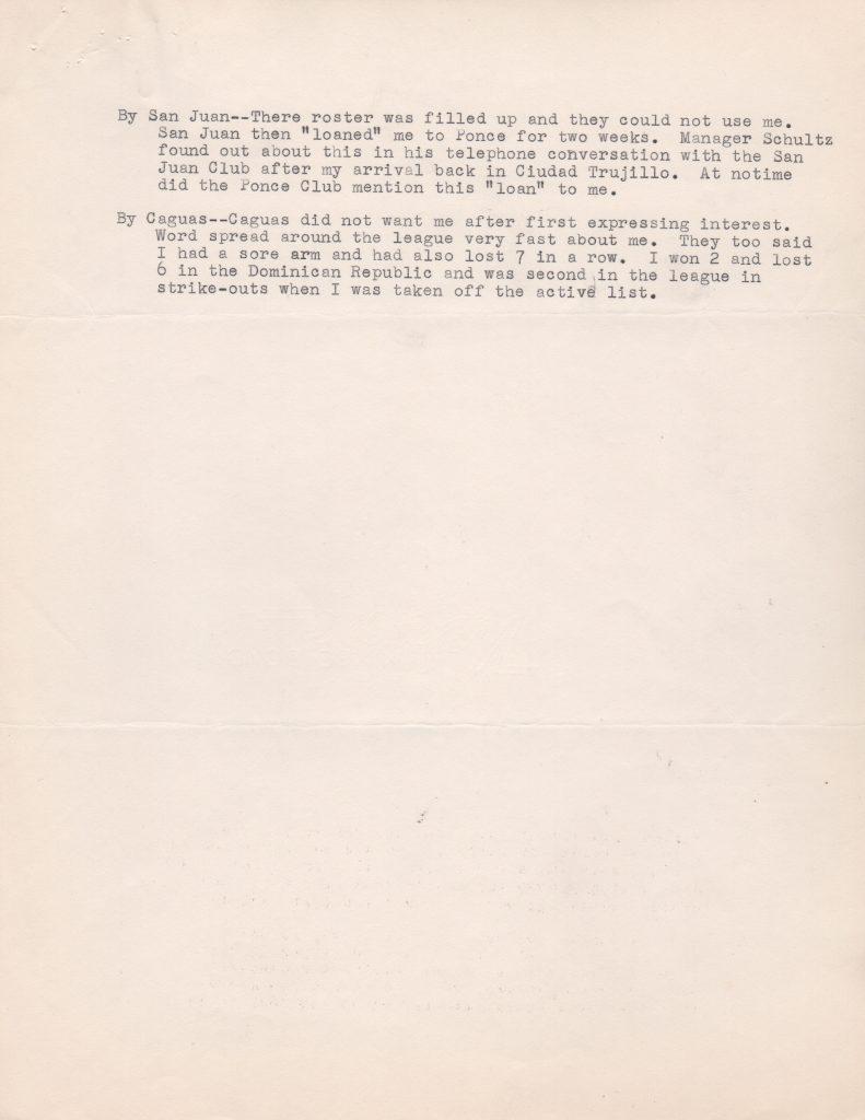 Second and final page detailing the dispute