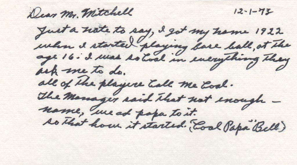 How did James Bell get his nickname? Here's his answer