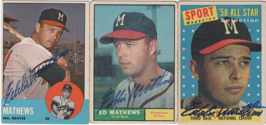 Mathews played for the Braves Boston, Milwaukee, and Atlanta - the only one to do so