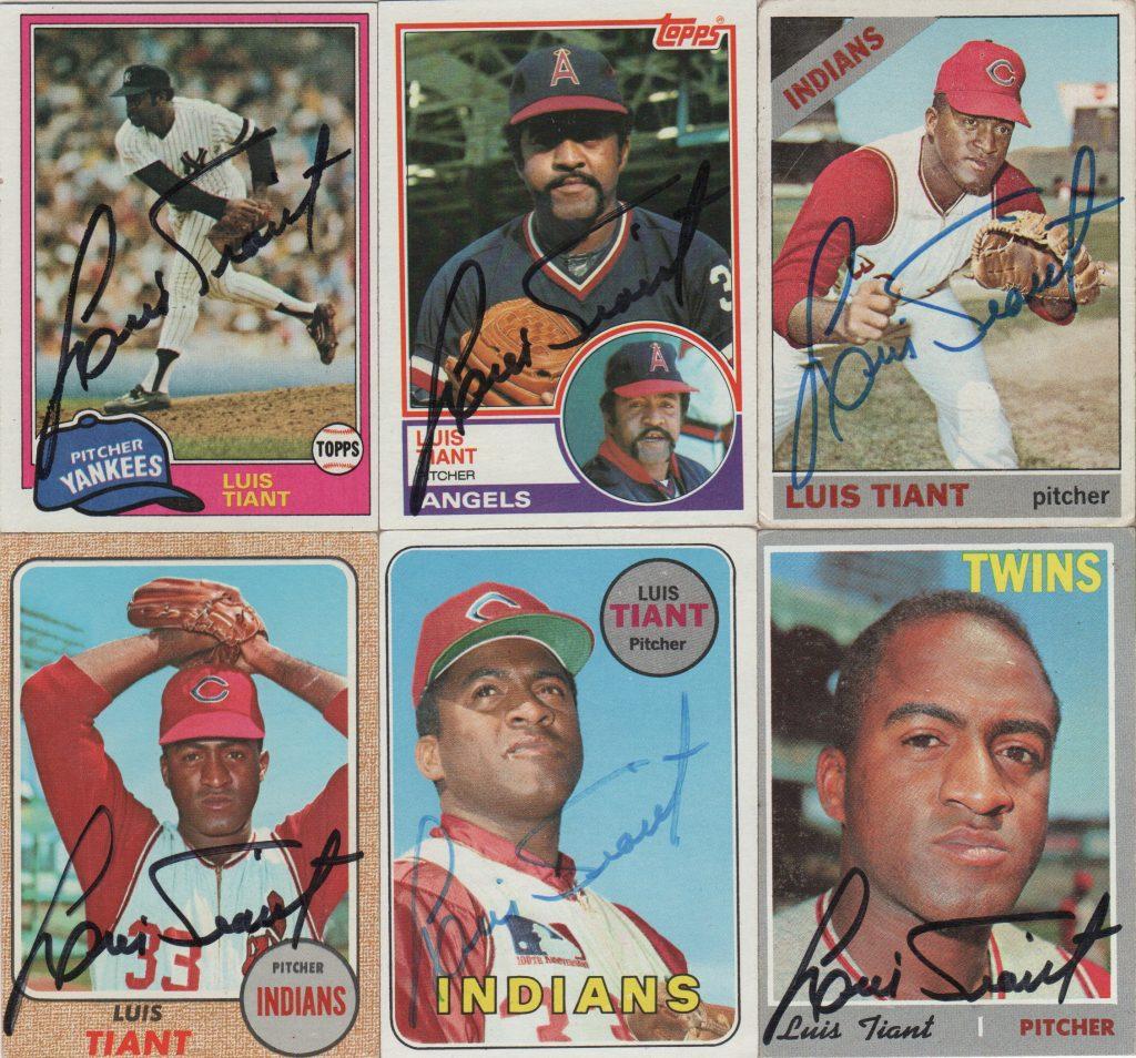 In his 19 years in the bigs Tiant pitched for the Indians, Twins, Red Sox, Yankees, Pirates, and Angels