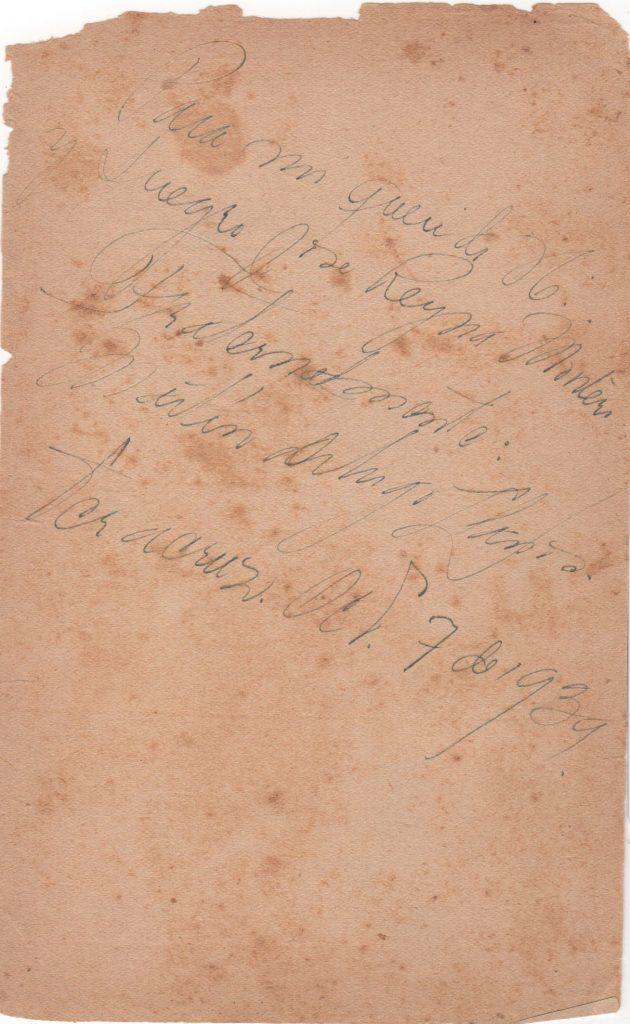 Signed page in Spanish from October 7, 1939