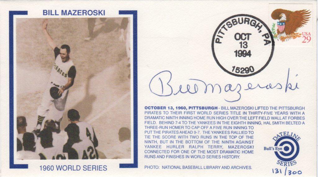 Mazeroski hit baseball's first World Series winning walk-off home run 