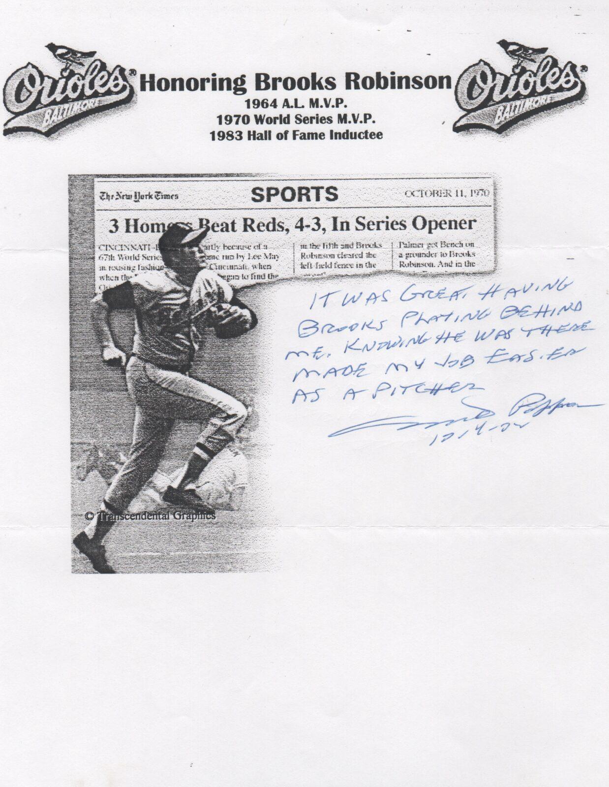 A message from Orioles Hall of Famer and 1983 World Series MVP