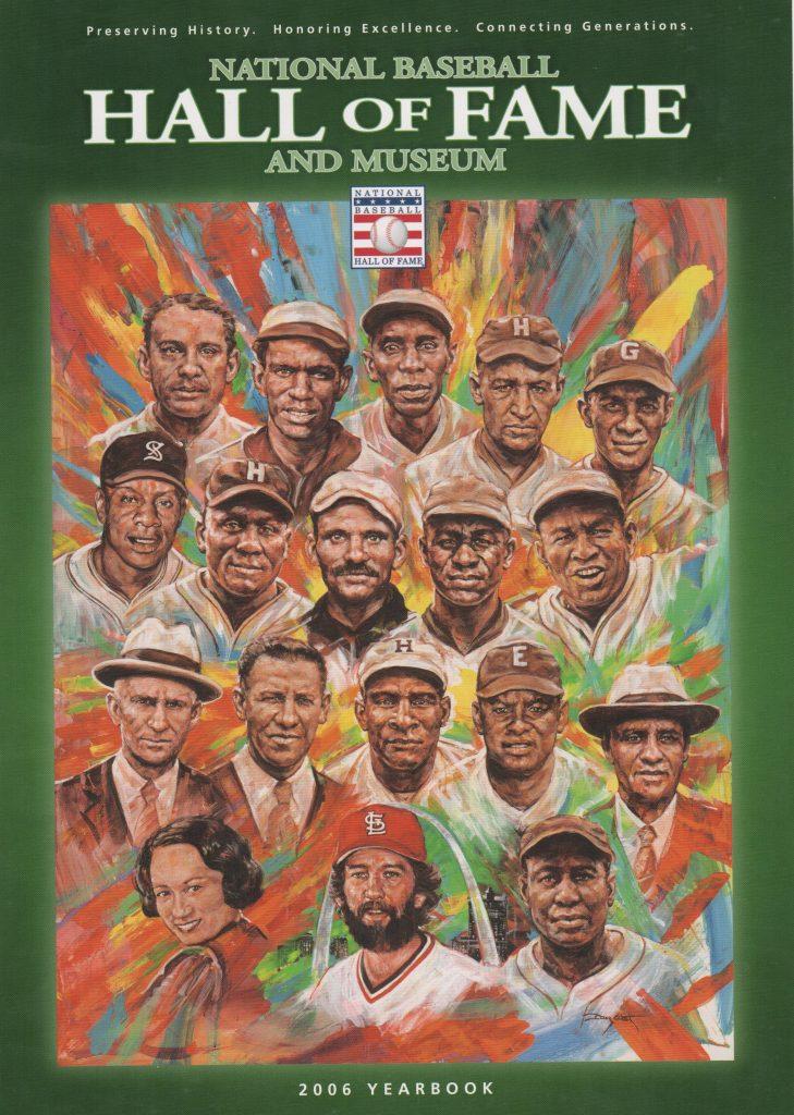 2006 National Baseball Hall of Fame and Museum yearbook with Alex Pompez on the cover