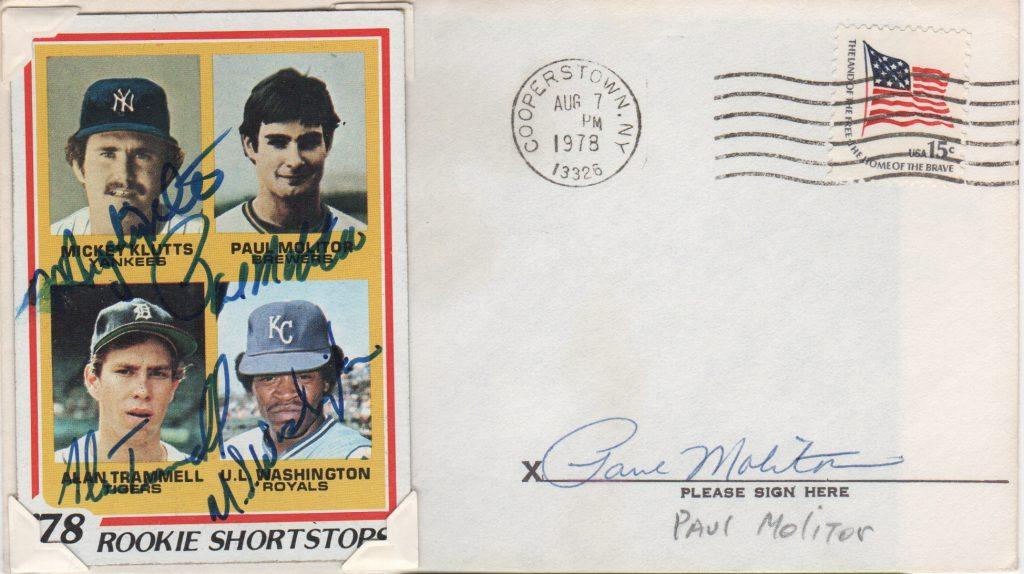 Primitive First Day Cover signed during rookie year