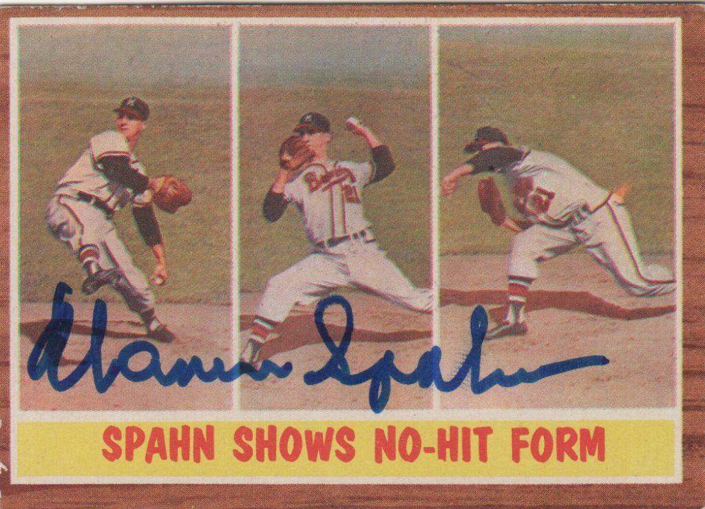 When Spahn broke Eddie Plank's record for wins by a lefty Bob Uecker was the catcher