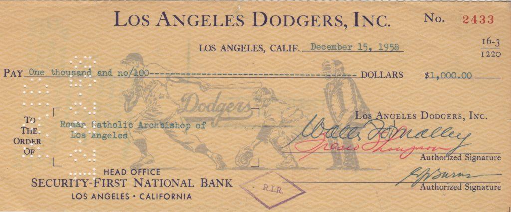 Peter's father Walter ran the Dodgers in Brooklyn and moved them to LA in 1958