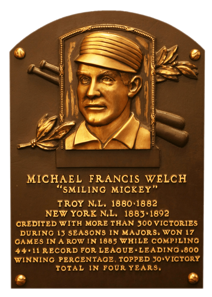 Smiling Mickey Welch set a strikeout record in 1884 that still stands today