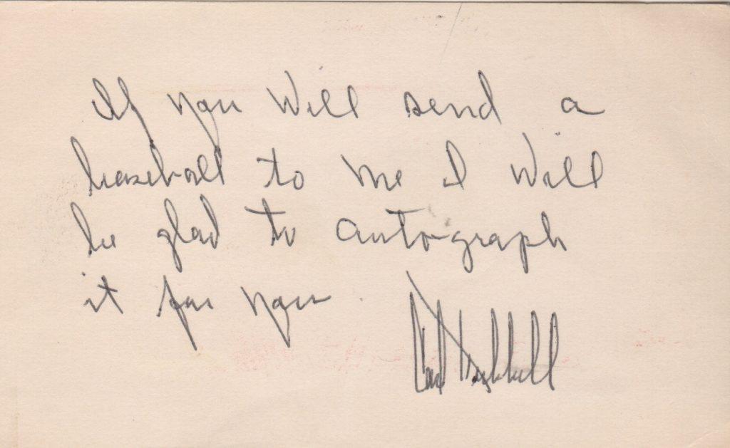 Carl Hubbell was a frequent target of autograph collectors