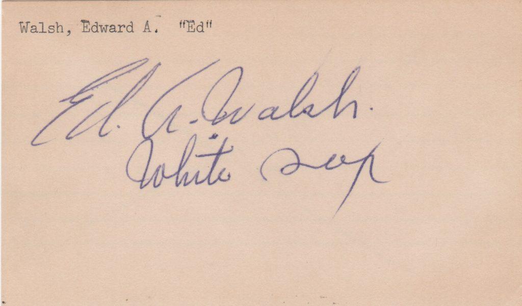 In Collins' first big league at bat he got a bunt single off of MLB's career ERA leader Ed Walsh