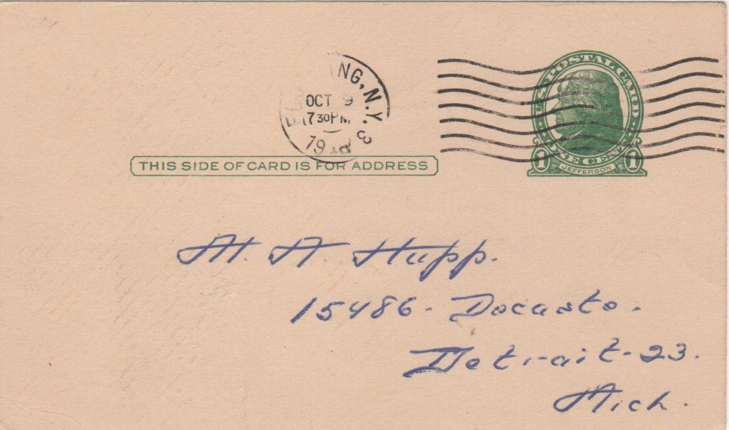 Postmarks provide context to where and when the signature originates