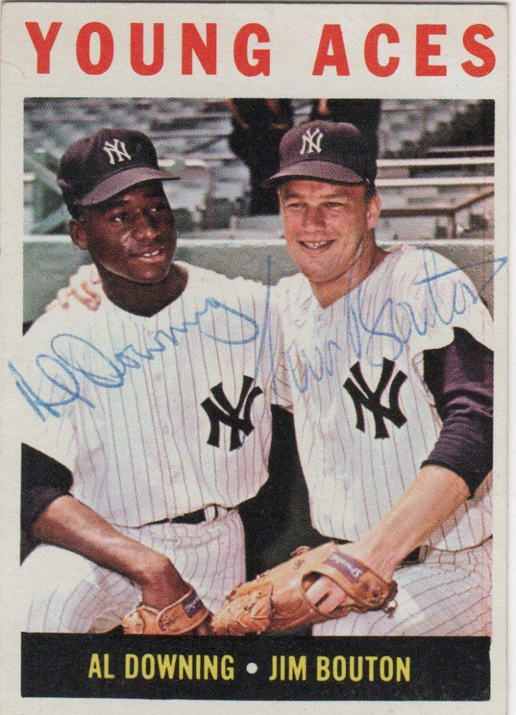 Together, Al Downing and Jim Bouton were young aces of the Yankees