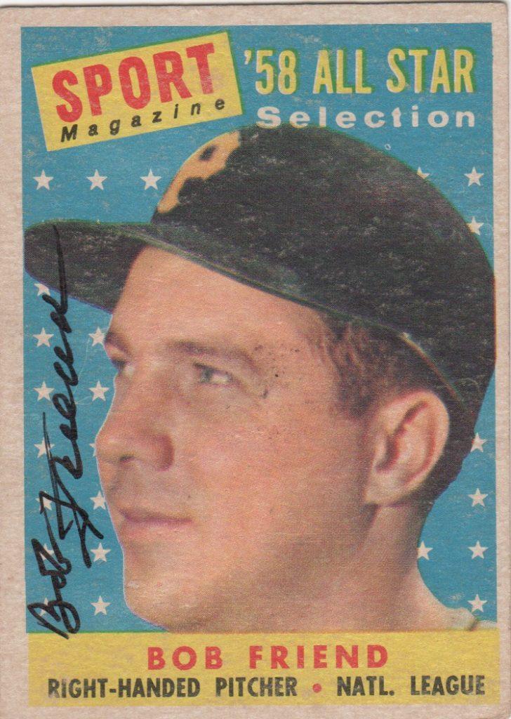 Bob Friend was a three-time All Star for the Pittsburgh Pirates