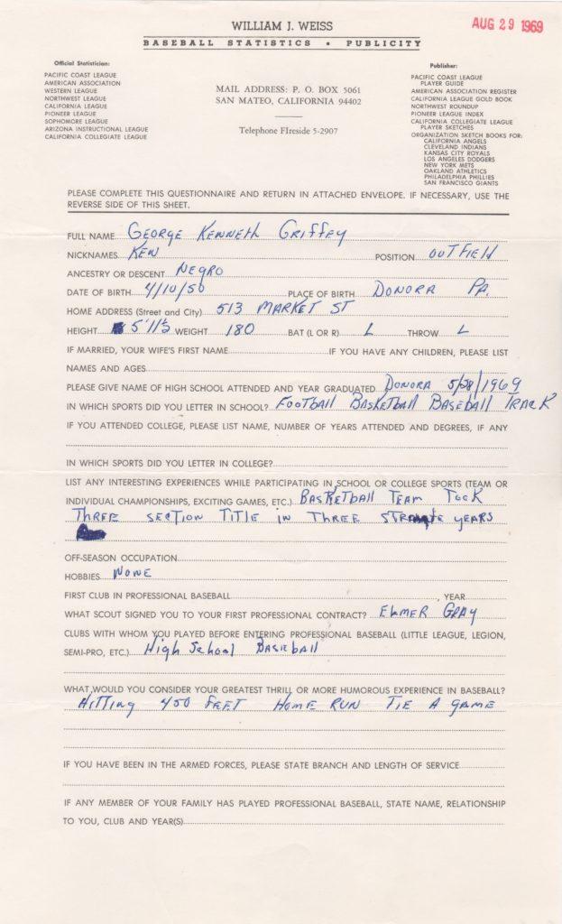 Junior's dad was a 3-time All Star and 2-time World Series champ