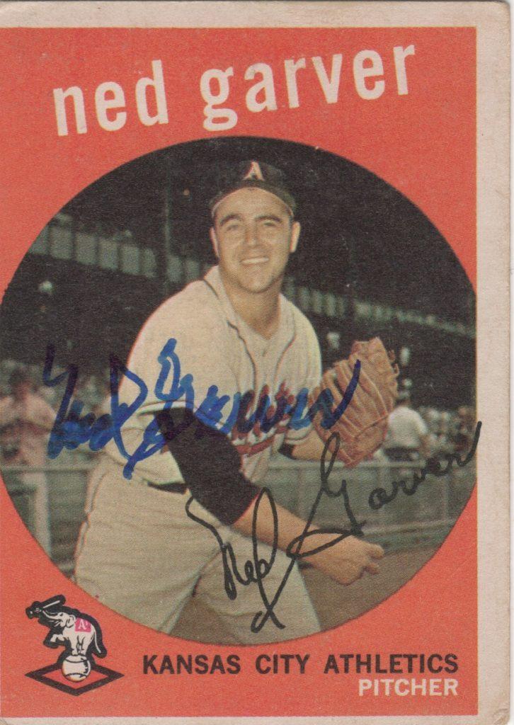 Ned Garver autographed 1959 Topps card