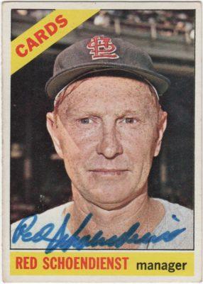 Red Schoendienst St Louis Cardinals Autographed Authentic Cooperstown – Fan  Cave