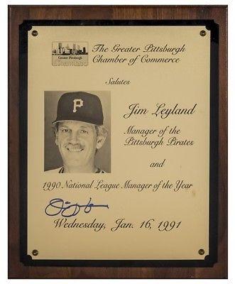 Pittsburgh Chamber of Commerce salutes Jim Leyland, the 1990 NL Manager of the Year