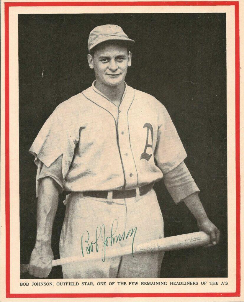 Indian Bob Johnson held the career record for homers by an Athletics player from 1942-1993