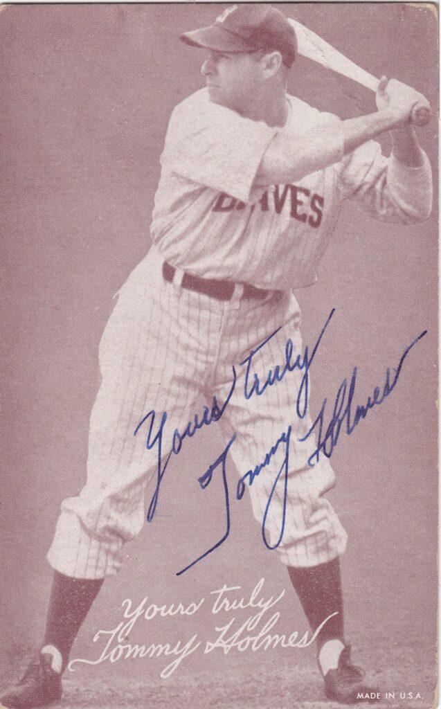 Tommy Holmes hit .302 during and played in two World Series during his 11-year big league career