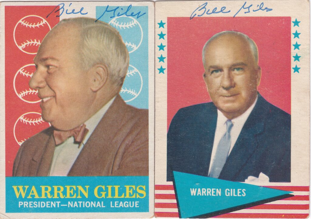 Bill Giles spent his entire adulthood in professional baseball; his father Warren is a Hall of Fame executive