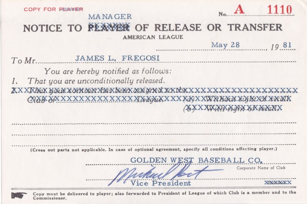 Jim Fregosi and the Angels parted on good terms