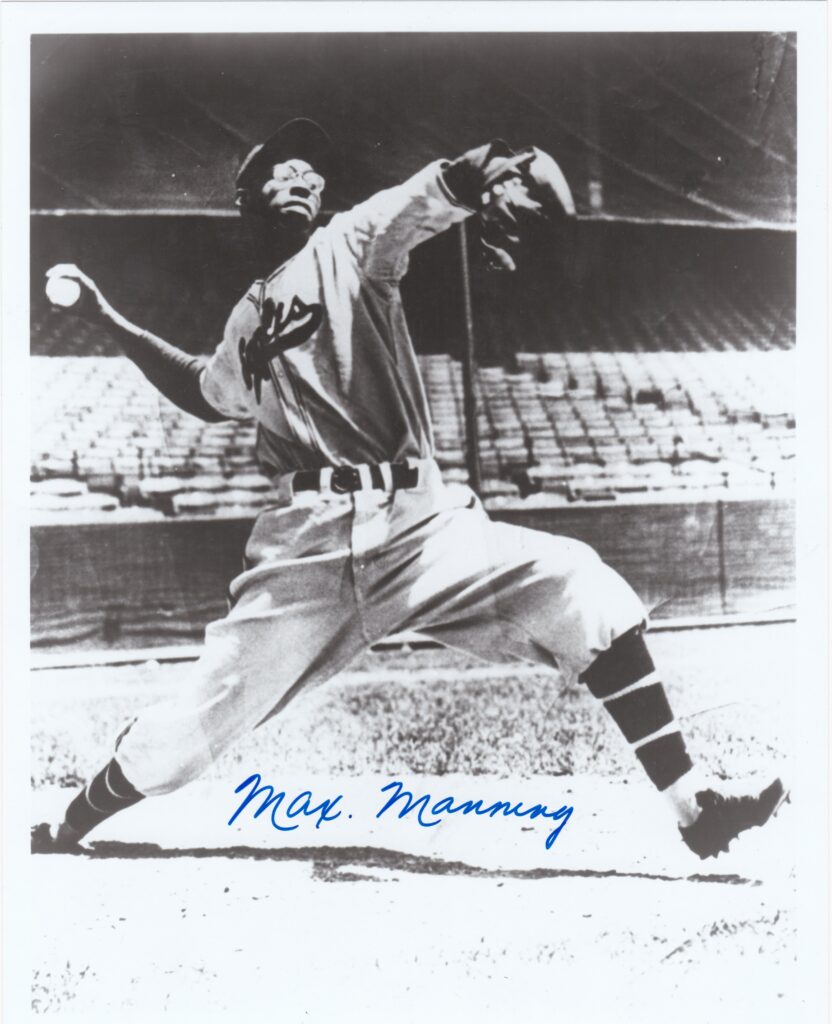  Max Manning pitched professionally in the 1930s, '40s, and '50s