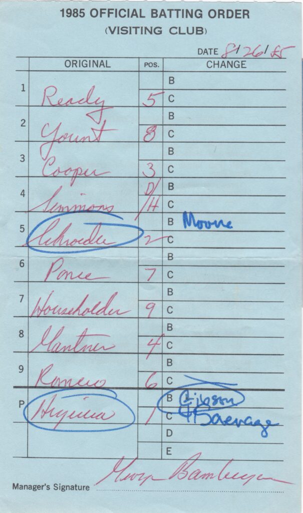 On 8/26/1987, Cooper passed three Hall of Famers on the all-time RBI list