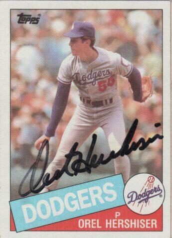 In his rookie year Orel Hershiser tied for the NL lead in shutouts