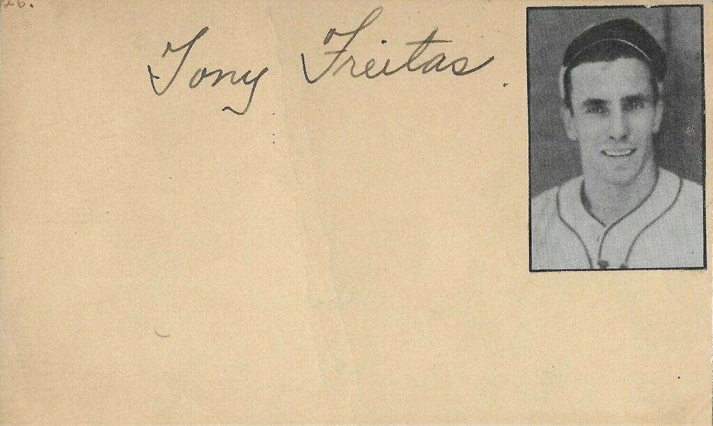 Tony Freitas signed this 94 victories into his 373-win career in 1934