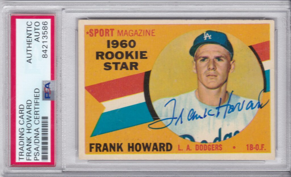 Former Rookie of the Year Frank Howard led the league in HR & total bases twice, slugging %, RBI and walks once each