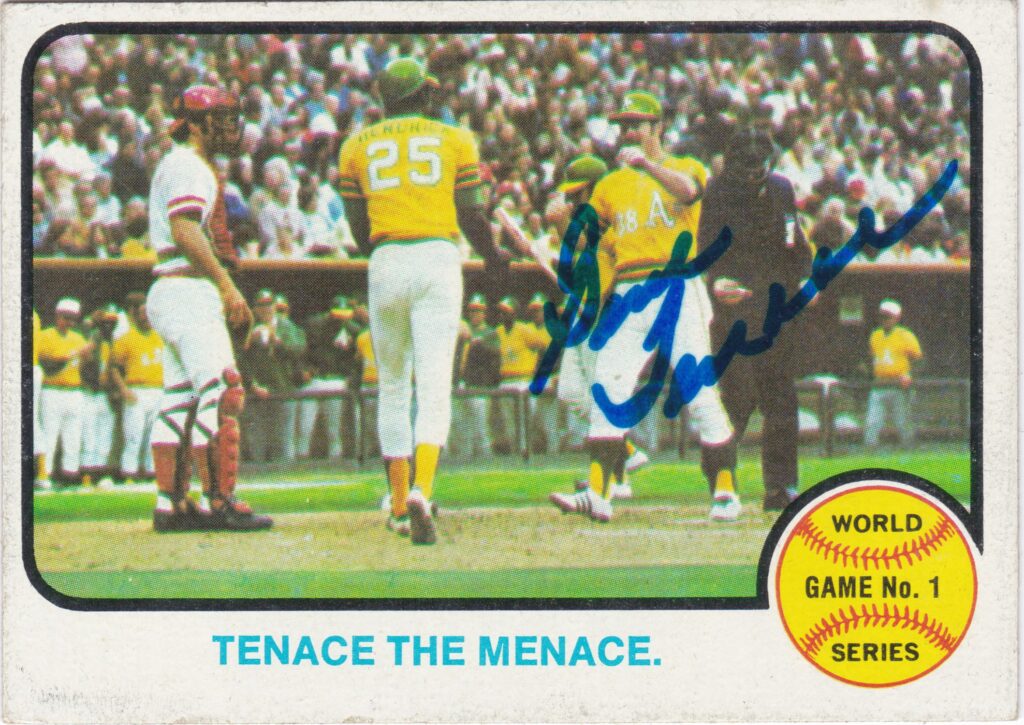 Gene Tenace played catcher and first base for the Oakland A's from 1969-1976